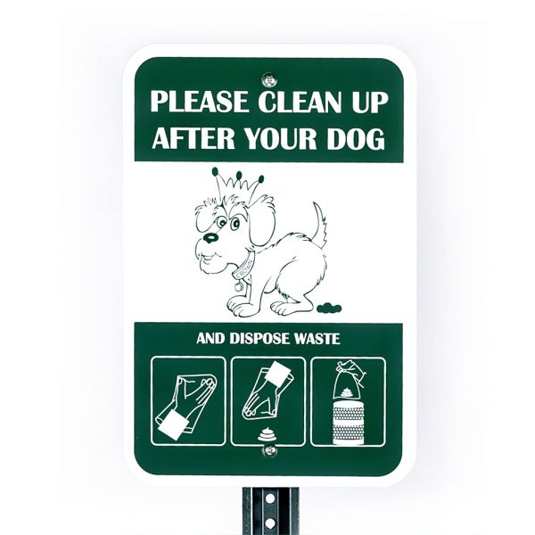 Sigo Signs Hundekot-Schild – Doppelseitig, 22,9x30,5 Cm, Aus Gewelltem Kunststoff Mit Metall-Pfahl (hergestellt In USA)