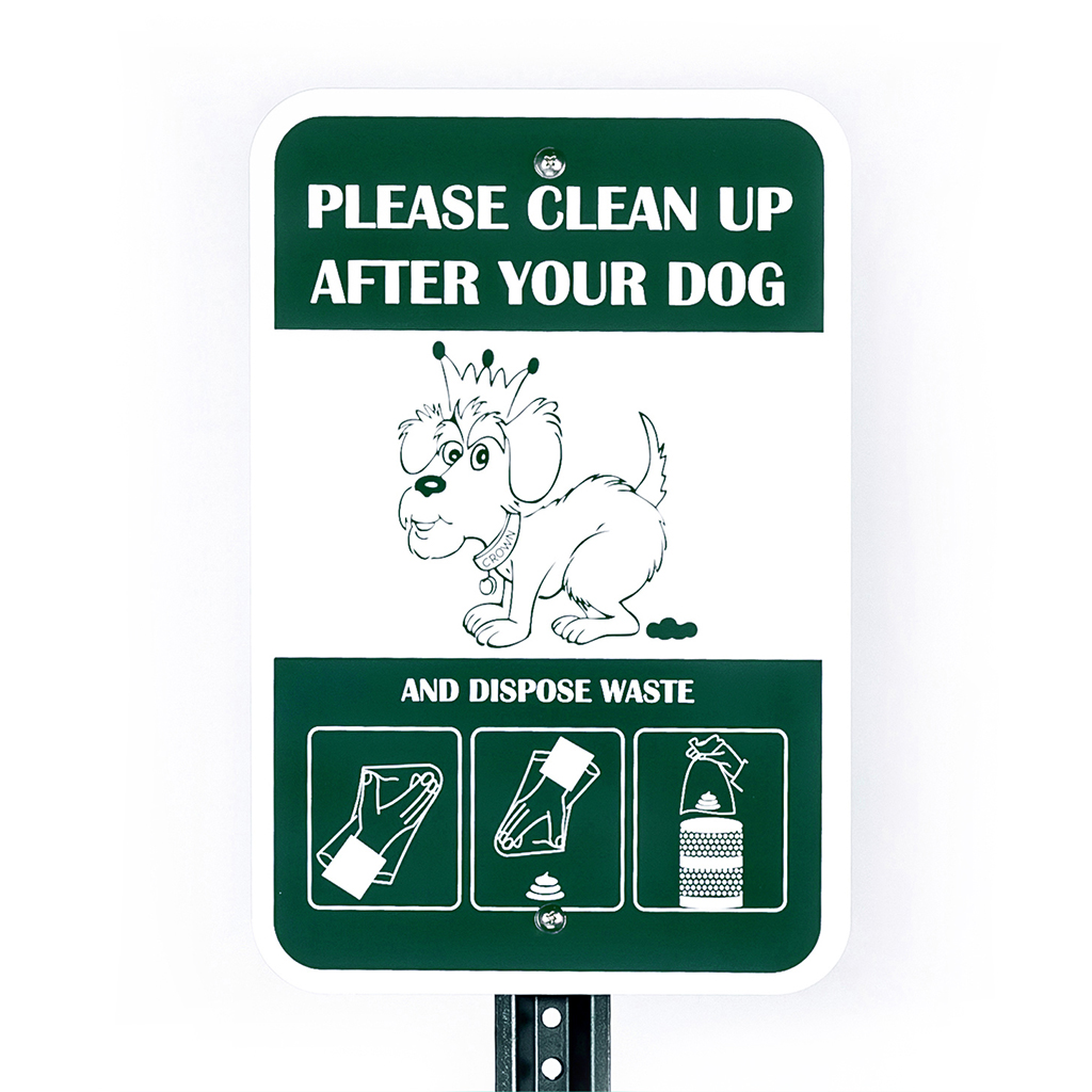 Poopy Pouch "Please Clean Up After Your Dog" Sign Crown Products