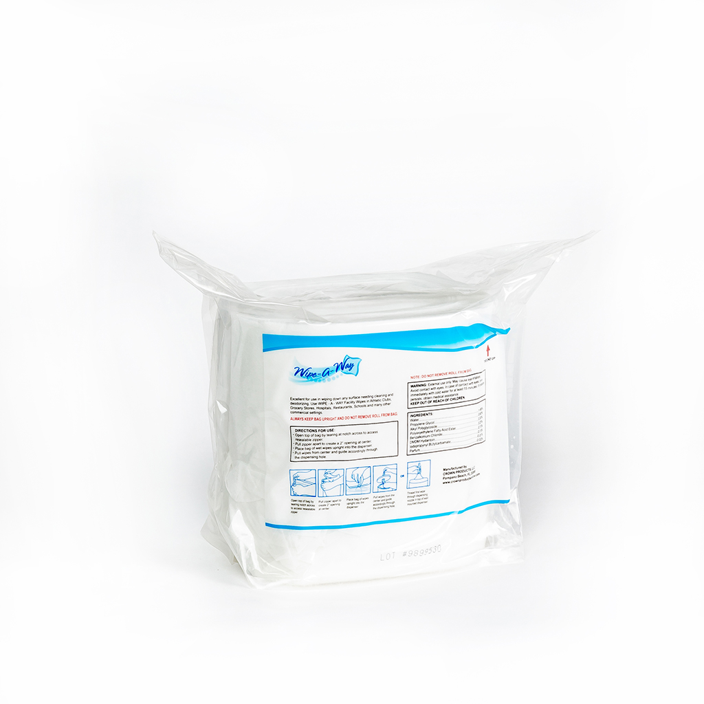 Wipe-A-Way CLEANING WIPES, ALL PURPOSE WIPES, PRIMARY CHEMICA WA-800