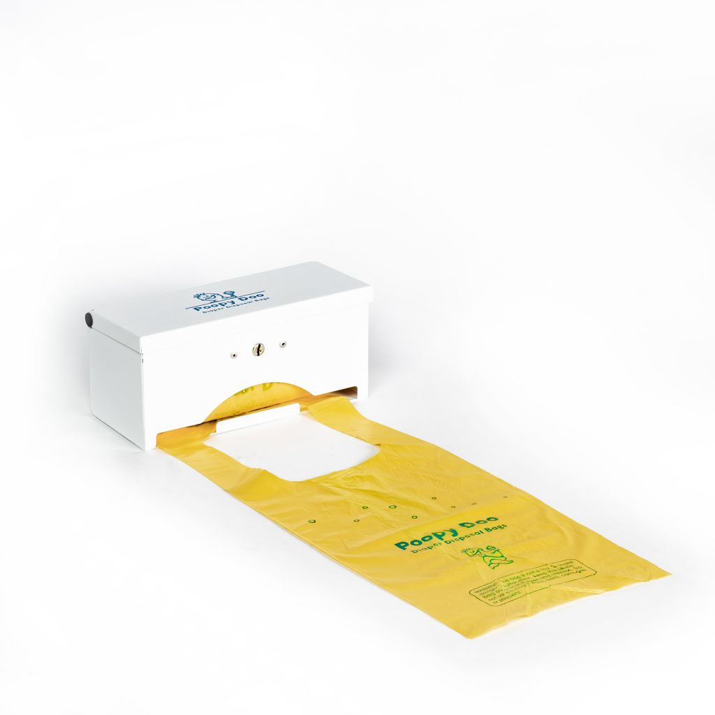 Poopy Doo Diaper Disposal Bag Dispenser with 100 Bag Roll Crown Products